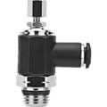 Alpha Technologies AIGNEP Needle Valve, 55925-5-1/4, Knob Adj., 5MM Tube X 1/4" Swift-Fit, Composite Body 55925-5-1/4